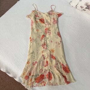 90’s style spaghetti strap floral dress